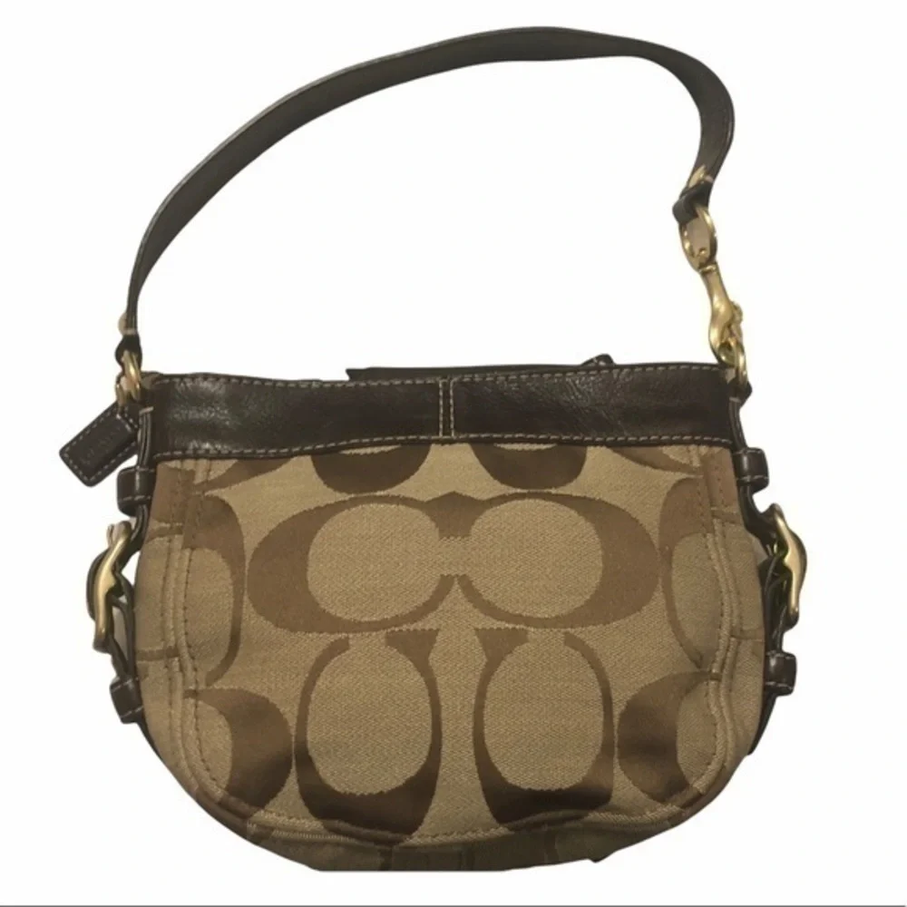 Coach vintage y2k 48156 signature brown mini Zoe hobo bag